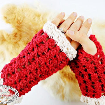 Lacy Silk Fingerless Gloves
