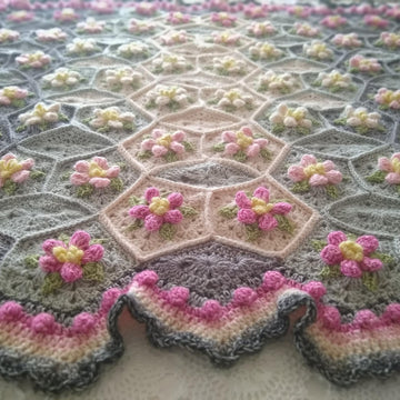 Apple Blossom Dream Afghan