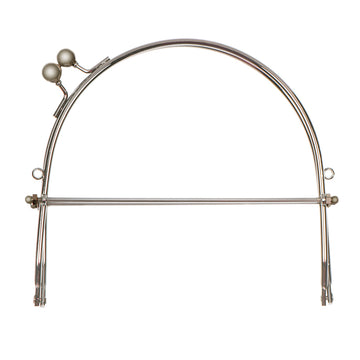 Lacis Metal Purse Frame with Ball Clasp & Loops 6