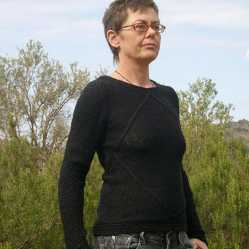 AGIRA, rustic jumper in linen/cotton