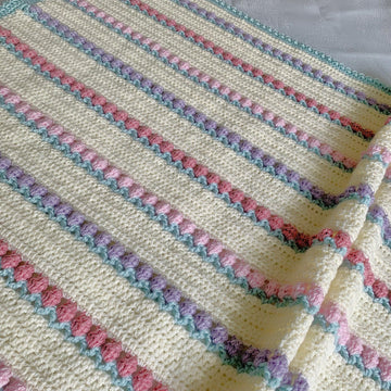 Tulip posy blanket