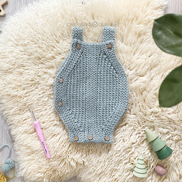 3-6 months - SNAPPY Crochet Romper