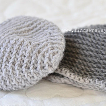 Simple Crochet Baby Beanie 'Gray'