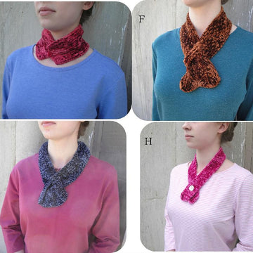 Eight 1 Skein Touch Me Scarves
