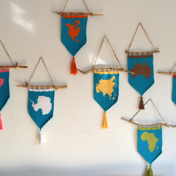 Mini Map Wall Hangings