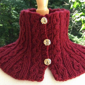 Twisted Cable Neck Warmer & Shoulderette