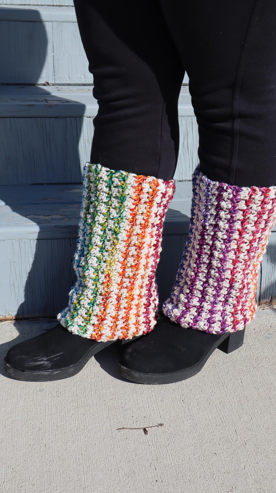 Frost Blossom Leg Warmers