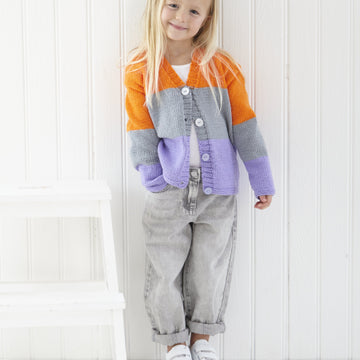 Children Cardigan in King Cole Cherished DK - P6177 - Leaflet