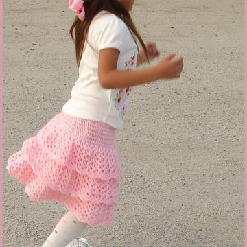 Triple ruffle skirt