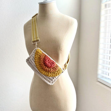 Rainbow Crochet Glasses Case 093