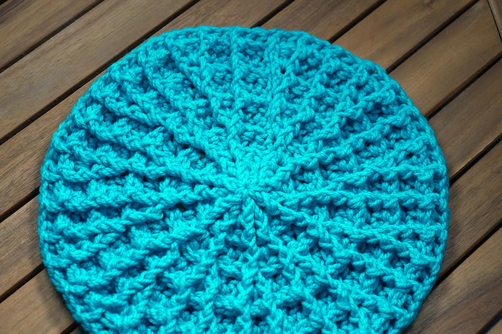 Waffle stitch circle