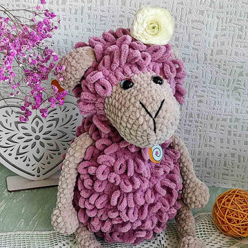 Crocheted lamb