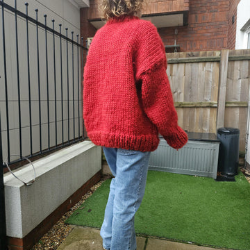 Giant love heart sweater
