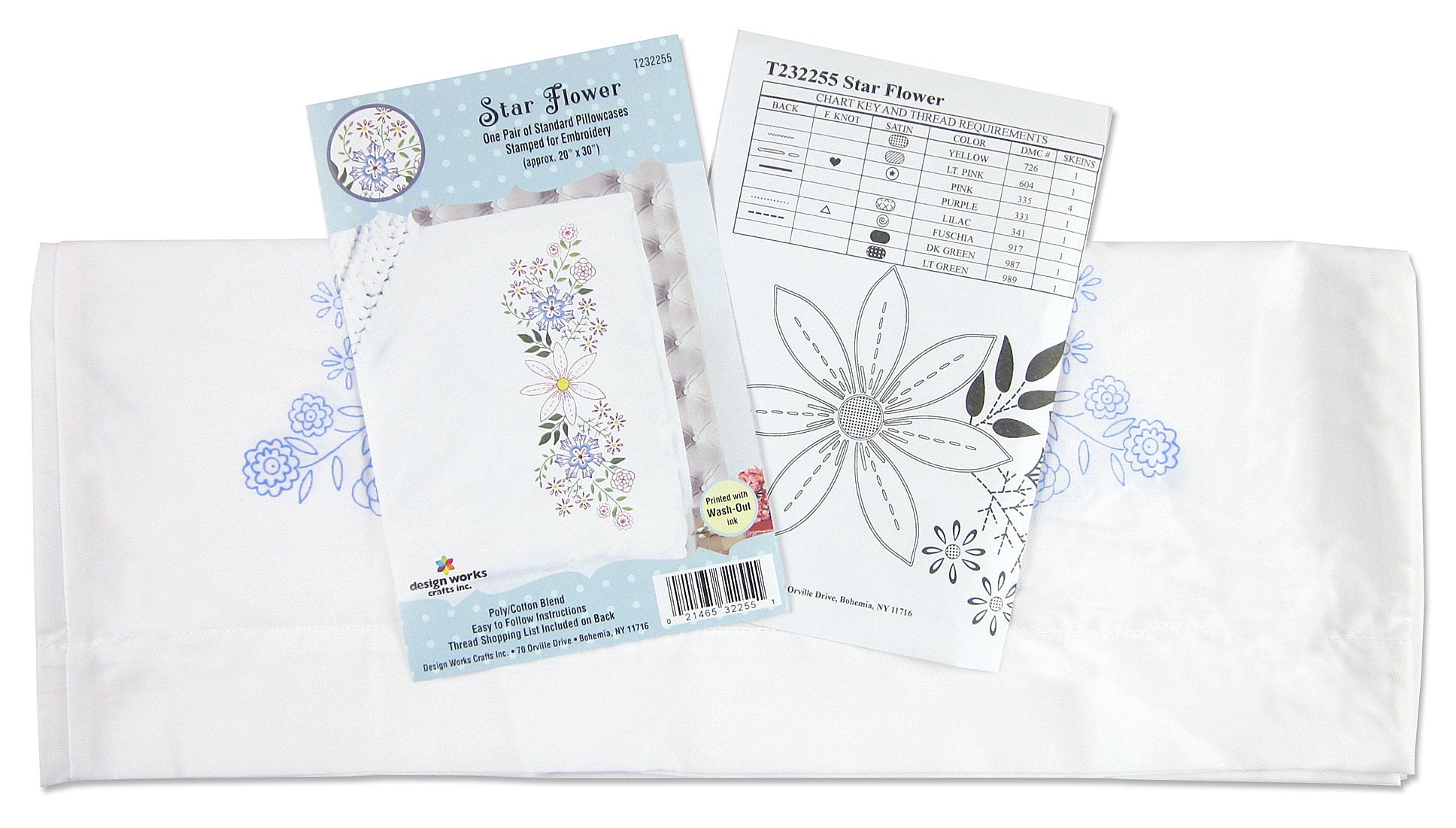 Design Works Star Flower Cross Stitch Kit - 20x30in