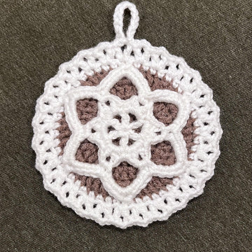Lacy Border Layered Snowflake Ornament