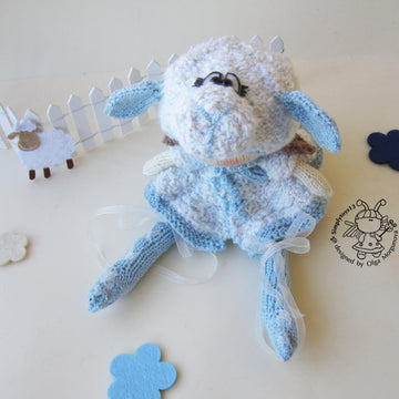 Lady Lamb doll knitted flat