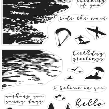 Hero Arts Clear Stamps 4"X6" - Beach HeroScape