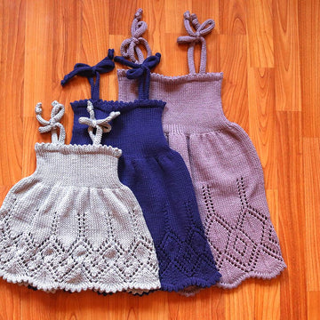 "Wild Irises" Girls Dress