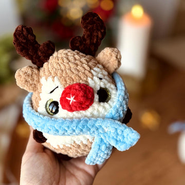 Holiday 3 in 1 - reindeer, snowman, piggy squishes