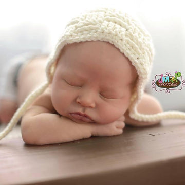 Basket Weave Baby Bonnet