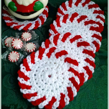 Peppermint Coasters