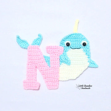 N for Narwhal Applique