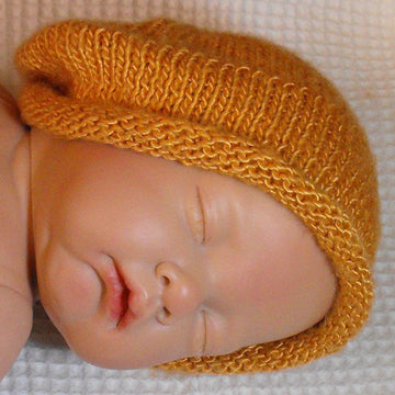 BABY ROLL BRIM SILK SLOUCH KNITTING PATTERN - MADMONKEYKNITS
