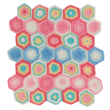 Confetti Color Blanket in Lion Brand Ice Cream- L40489 - Downloadable PDF
