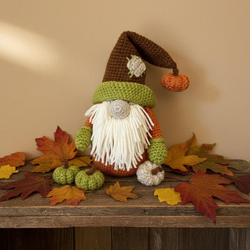 Pumpkin Gardner Gnome Crochet Pattern - 507