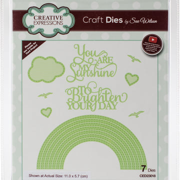 Creative Expressions Craft Dies By Sue Wilson - Necessities-You Are My Sunshine