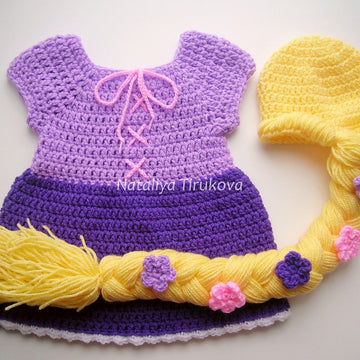 Princess Rapunzel Hat and Dress Outfit