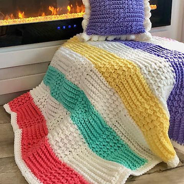 Pretty Patches Pillow Blanket