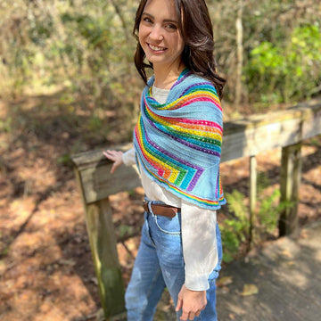 Rhoslyn Rainbow Shawl
