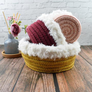 Crochet "Gaia" basket