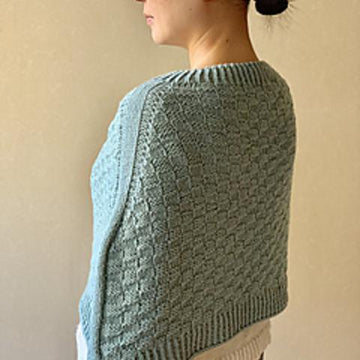 Chic check poncho
