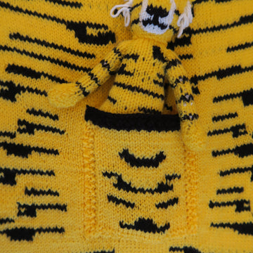 Tiger Hooded Baby Car Seat Blanket