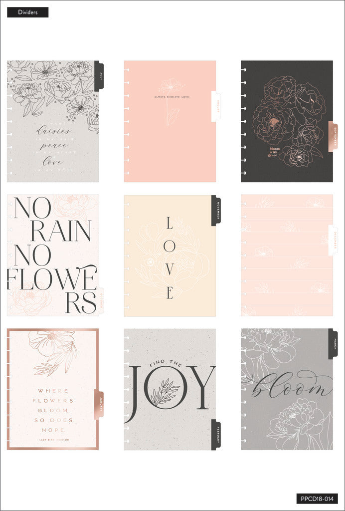 The Happy Planner Sophisticated Florals Classic 18 Month Planner