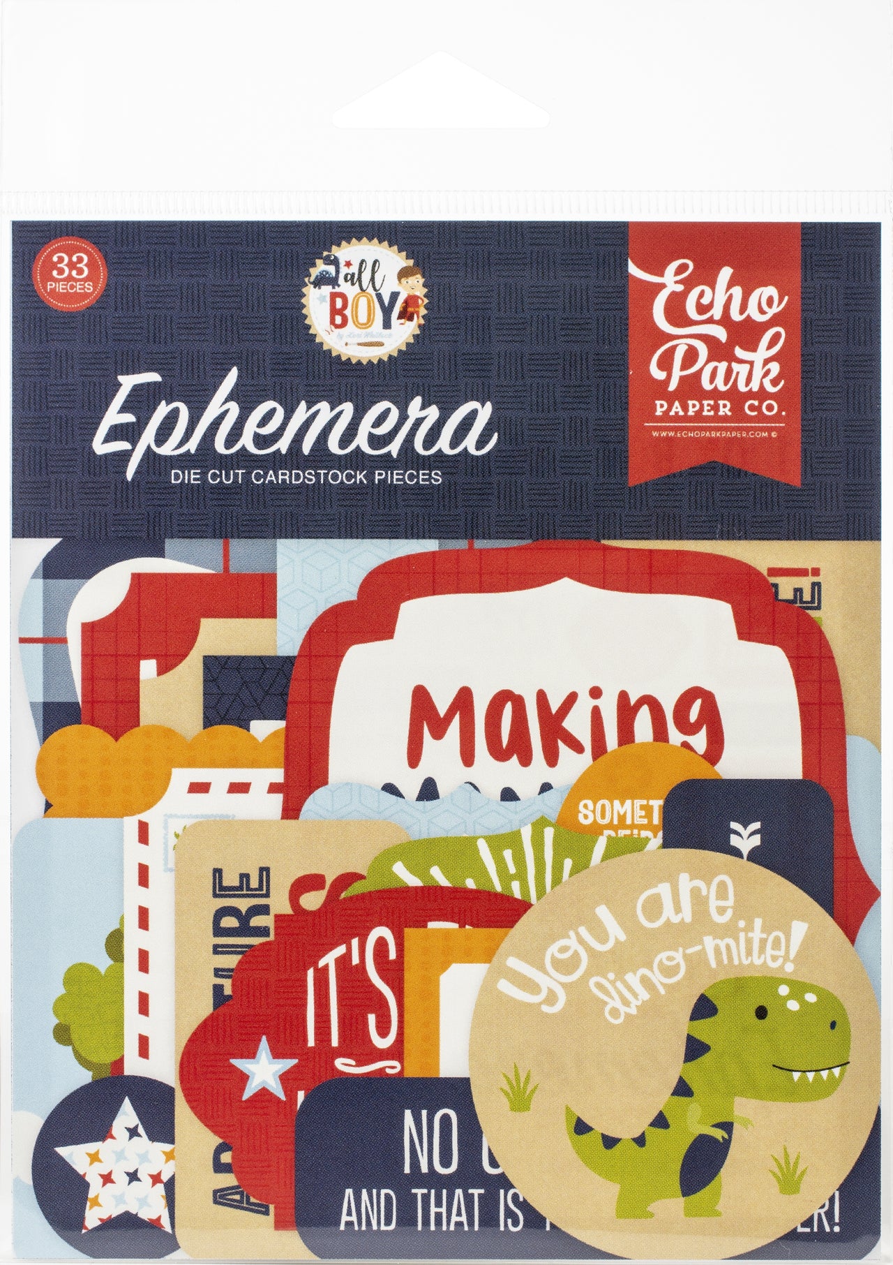 Echo Park Paper Echo Park Cardstock Ephemera 33/Pkg - Icons, All Boy