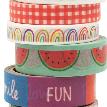 American Crafts Amy Tan Picnic In The Park Washi Tape 8/Pkg - 620372