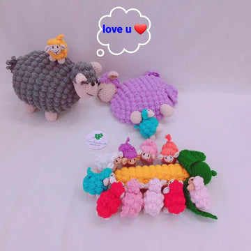 Mother sheep-crochet pattern- PDF file- English