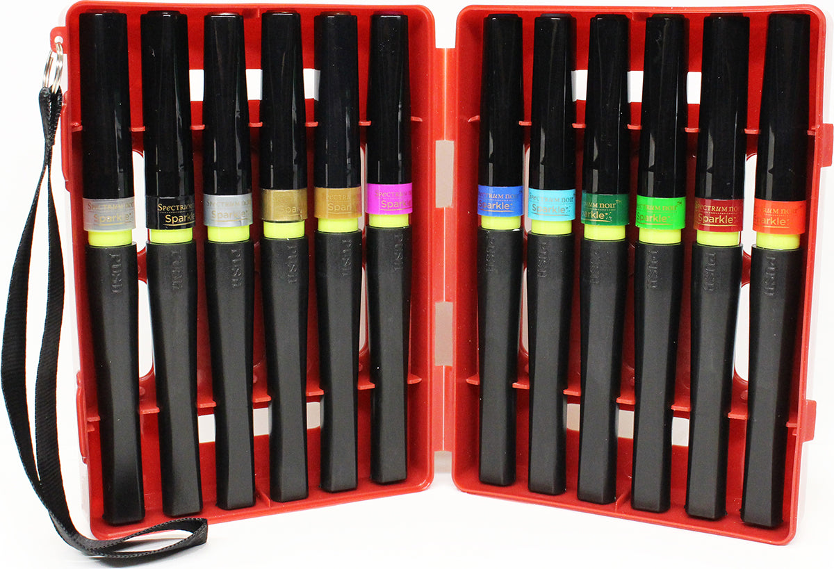 Crafter's Companion Spectrum Noir Sparkle Markers 12/Pkg - Holiday