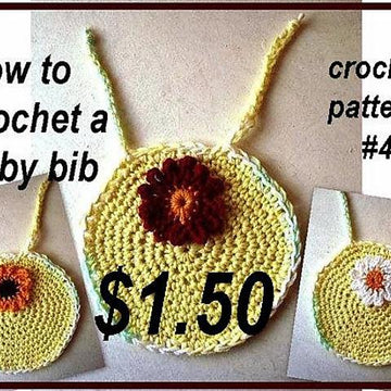 456 BABY BIB AND FLOWER