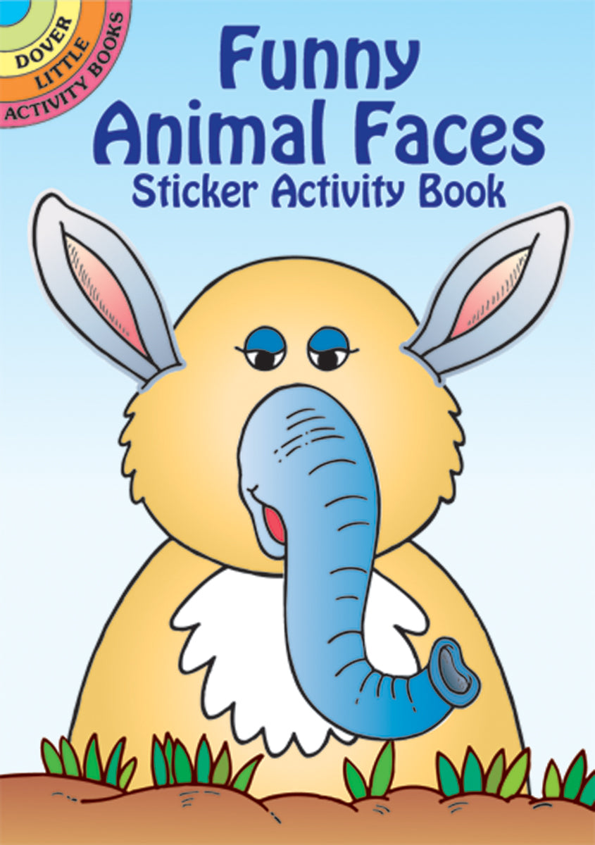 Dover Publications - Funny Animal Faces Stckr Actv Bk