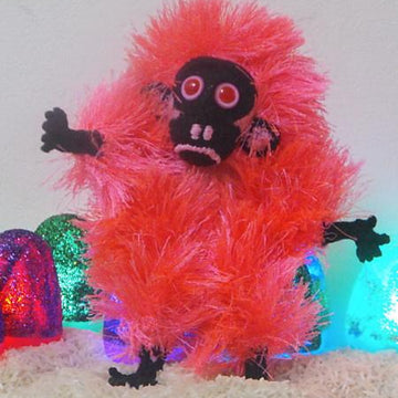 Pinky the fluorescent egg-laying space orangutan