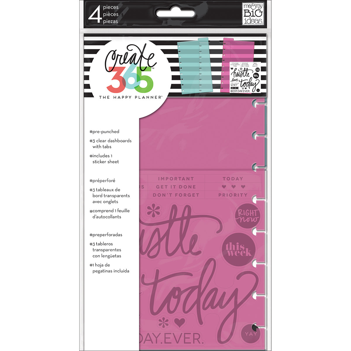 Happy Planner Medium Dashboards 5.5"X9.65" 3/Pkg - 290547