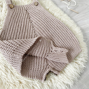 6-9 months - "A" Crochet Romper