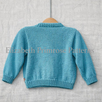 Santa & Rudolph Peekaboo Cardigans Knitting Pattern P107 – Elizabeth Primrose Patterns