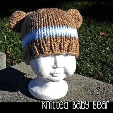 Knitted Baby Bear Hat