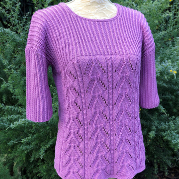 Textured Lace & Rib Top