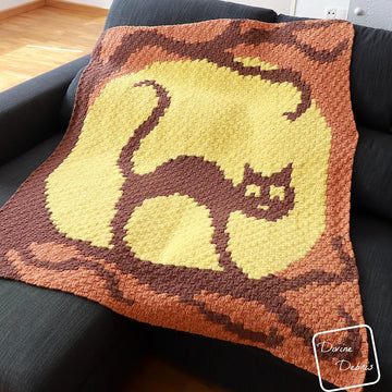 Cat Moon Rising Blanket